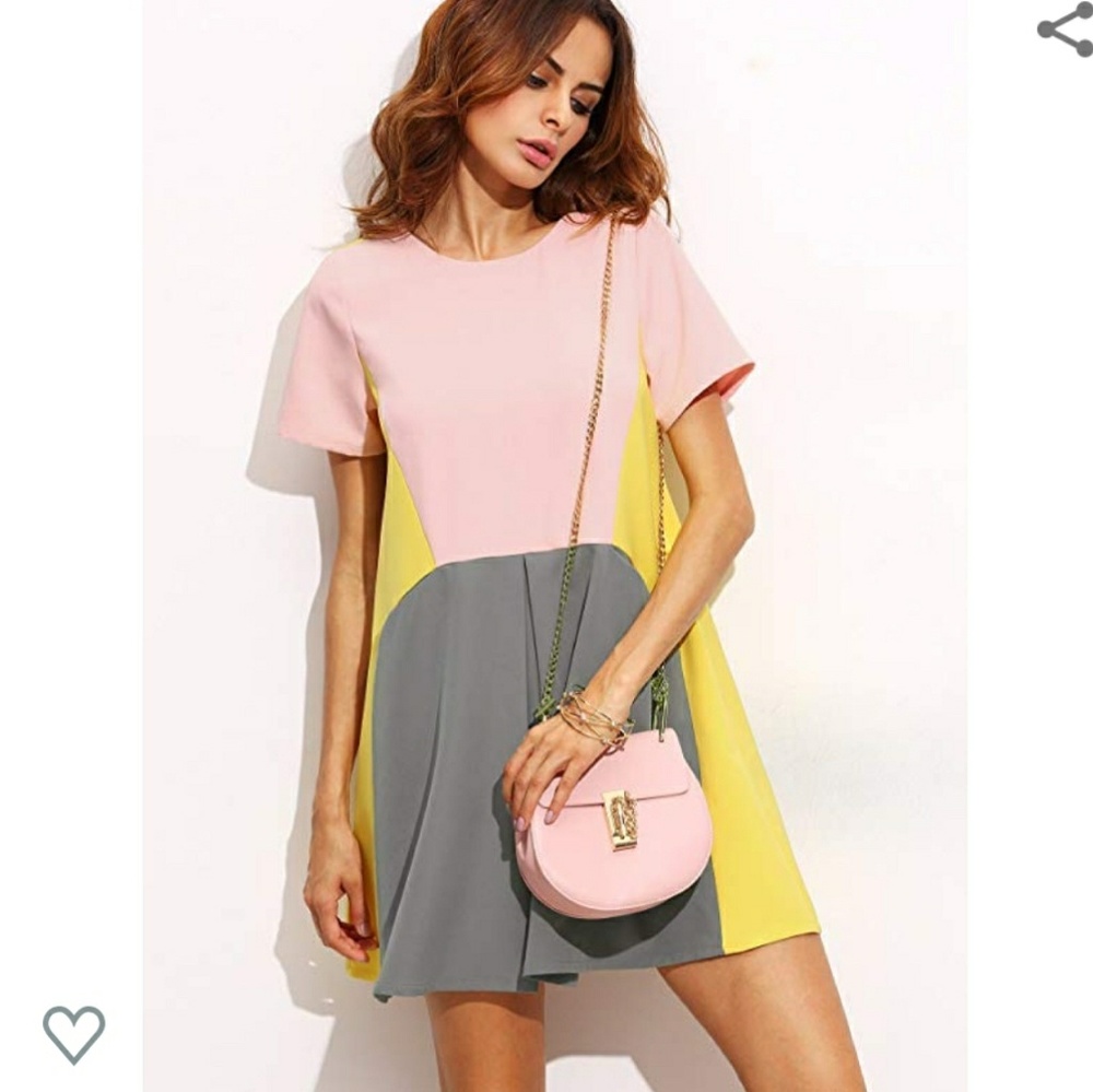 Colorblock dress 💛
